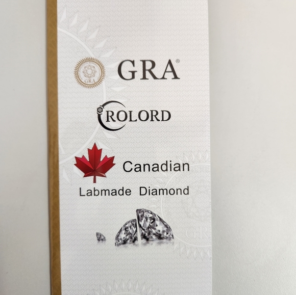 ROLORD 18k white gold pendant 4 prongs set with 2ct round cut moissanite - Picture 9 of 13